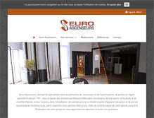 Tablet Screenshot of euro-ascenseurs.fr